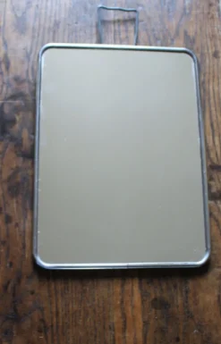 Miroir barbier simple rectangle patte