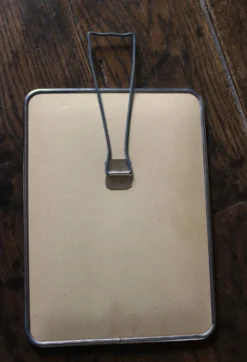 Miroir barbier simple rectangle patte