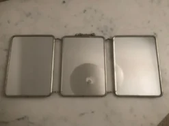Miroir barbier triptyque