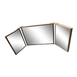 Miroir barbier triptyque