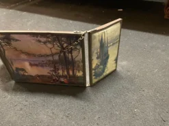 Miroir barbier triptyque
