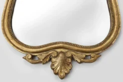 Miroir baroque belge du 20e siècle en bois doré, années 1950