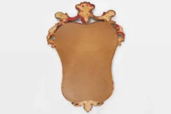 Miroir baroque belge du 20e siècle en bois doré, années 1950