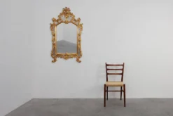 Miroir baroque doré de grande taille du 20e siècle par Deknudt, Belgique