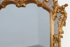 Miroir baroque doré de grande taille du 20e siècle par Deknudt, Belgique