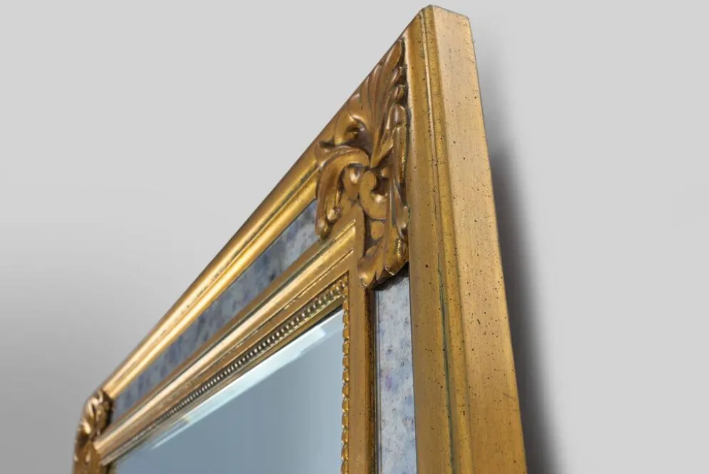 Miroir baroque doré du 20ème siècle par Deknudt, Belgique