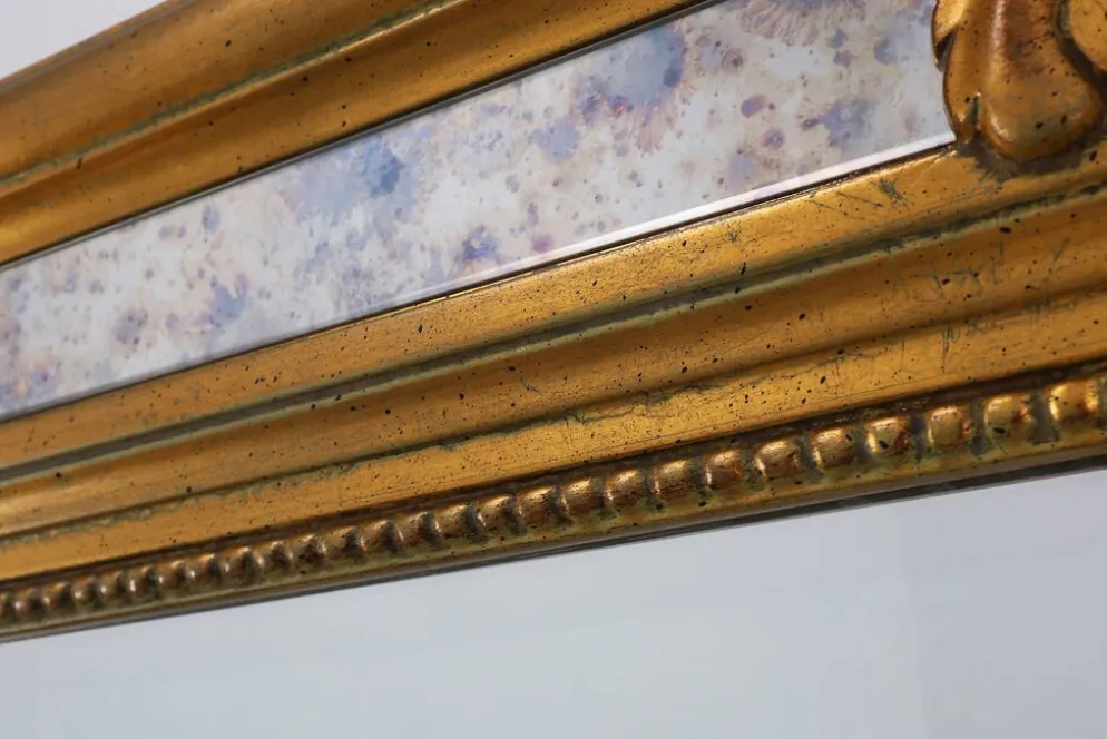Miroir baroque doré du 20ème siècle par Deknudt, Belgique