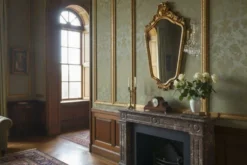Miroir baroque doré vintage / miroir mural