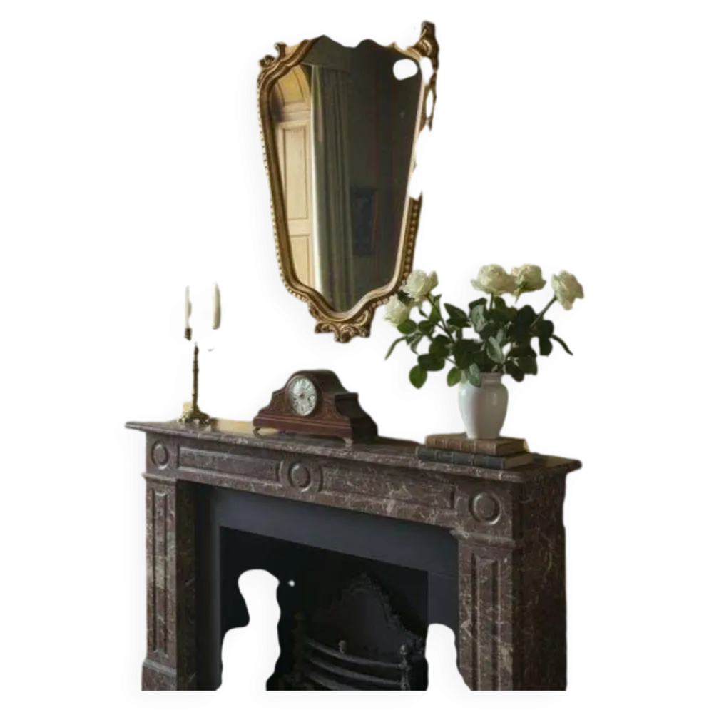 Miroir baroque doré vintage / miroir mural