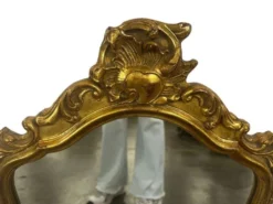 Miroir baroque doré vintage / miroir mural