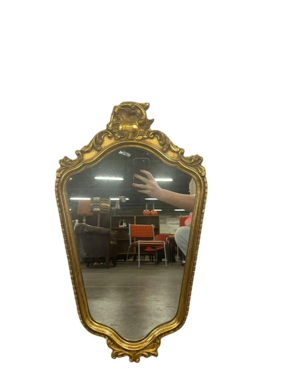 Miroir baroque doré vintage / miroir mural