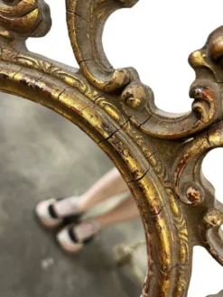 Miroir baroque doré vintage / miroir mural
