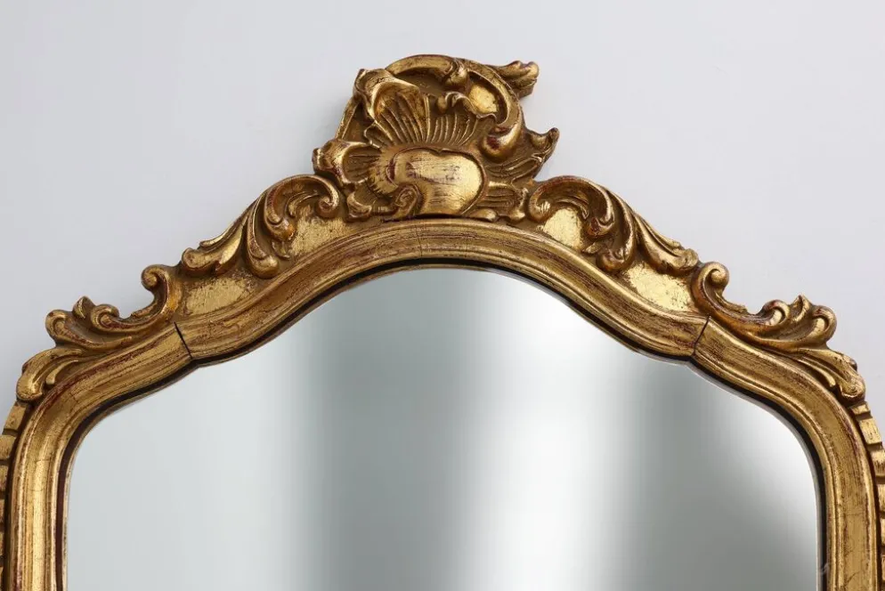 Miroir baroque en bois doré de style Louis XV, XXe siècle, France