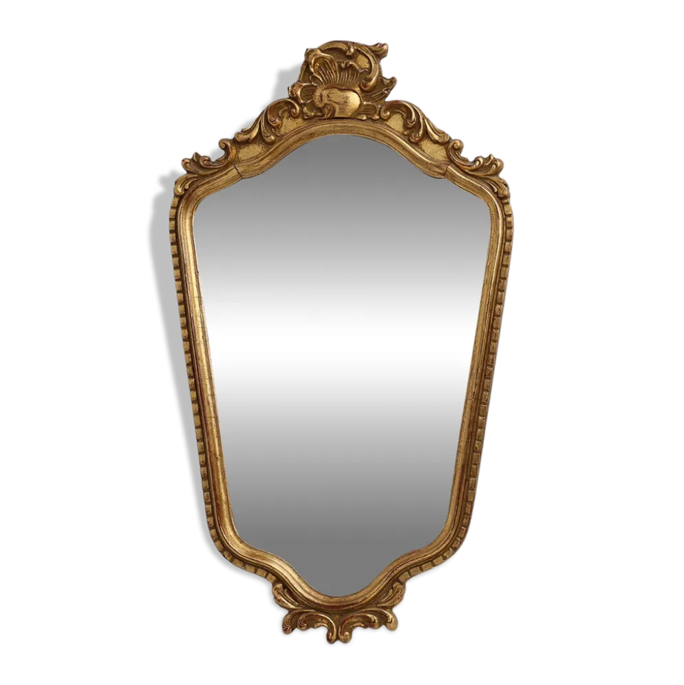 Miroir baroque en bois doré de style Louis XV, XXe siècle, France
