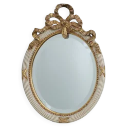 Miroir baroque Louis XVI du XXe siècle en bois sculpté, France