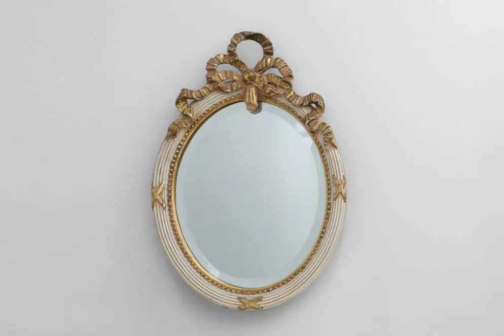 Miroir baroque Louis XVI du XXe siècle en bois sculpté, France