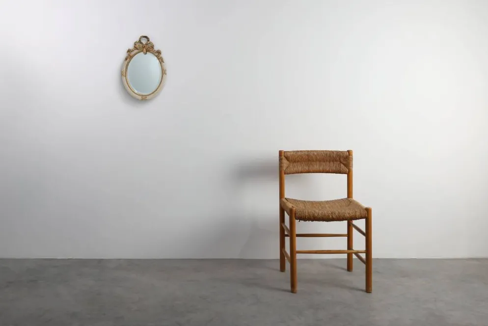 Miroir baroque Louis XVI du XXe siècle en bois sculpté, France