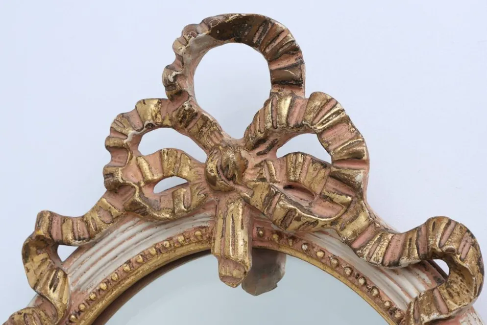 Miroir baroque Louis XVI du XXe siècle en bois sculpté, France