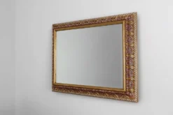 Miroir baroque revival en bois sculpté, Italie vers 1960