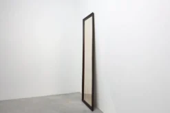 Miroir belge Art Déco en bois avec verre vieilli, vers 1930