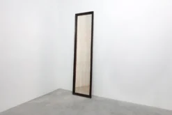 Miroir belge Art Déco en bois avec verre vieilli, vers 1930