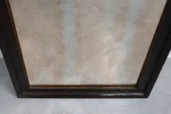 Miroir belge Art Déco en bois avec verre vieilli, vers 1930