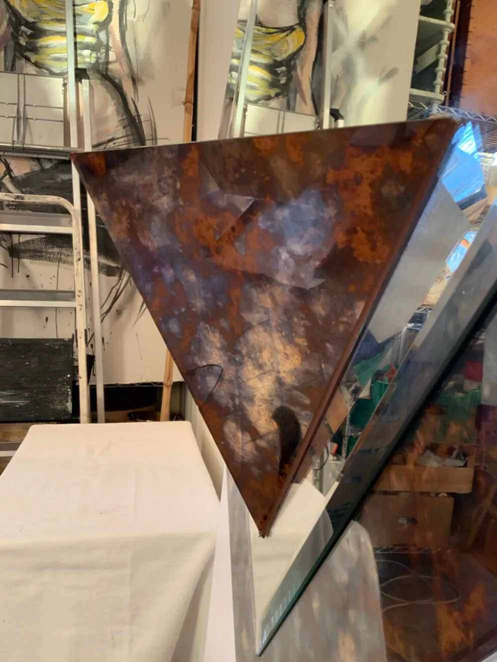 Miroir biseauté 1970