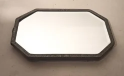 Miroir biseauté Art Déco 58,8 x 41,2 cm