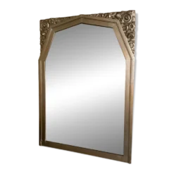 Miroir biseauté doré