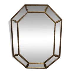 Miroir biseauté parcloses néoclassique XXème