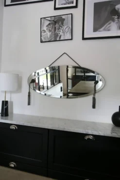 Miroir biseauté style Art Déco, années 1940-50