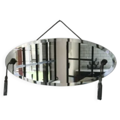 Miroir biseauté style Art Déco, années 1940-50