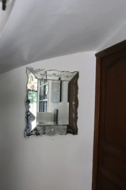 Miroir biseauté vénitien années 1950