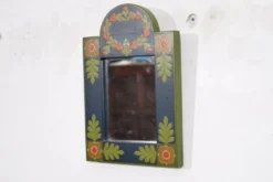 Miroir boheme en bois peint