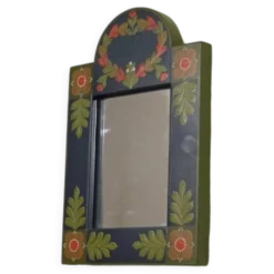 Miroir boheme en bois peint