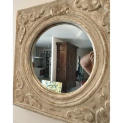 Miroir bois cérusé