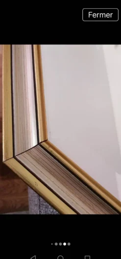 Miroir bois doré