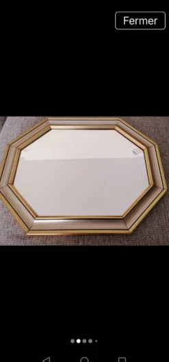 Miroir bois doré