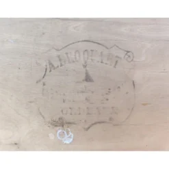 Miroir bois et stuc doré XIXe biseauté