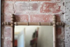 Miroir bois imitation bambou, miroir ancien, miroir à suspendre, déco intérieur