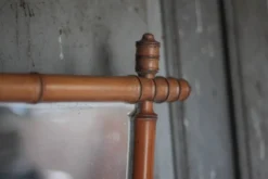Miroir bois imitation bambou, miroir ancien, miroir à suspendre