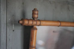 Miroir bois imitation bambou, miroir ancien, miroir à suspendre