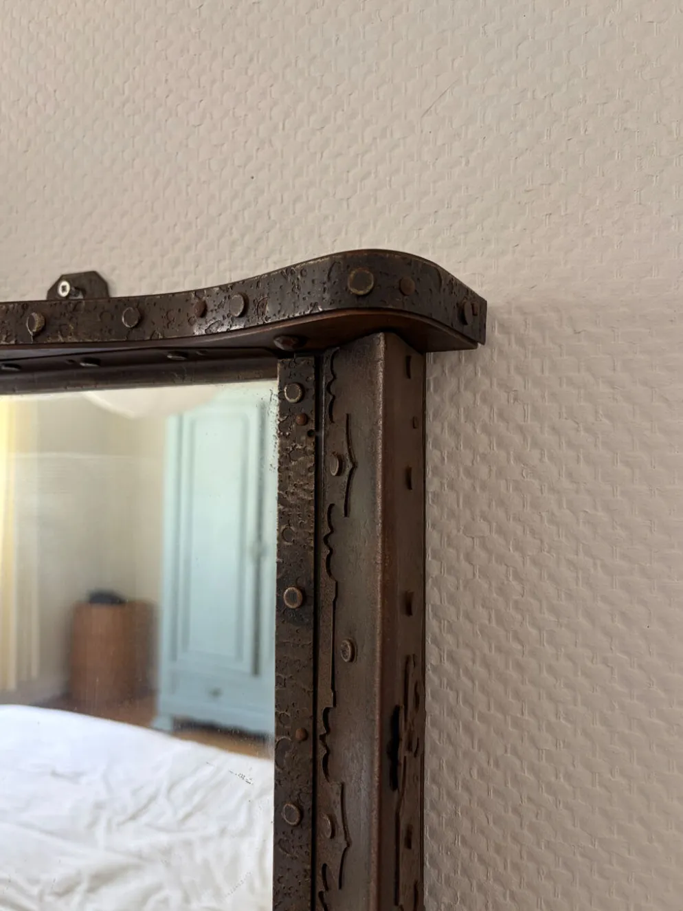 Miroir brutaliste années 1960