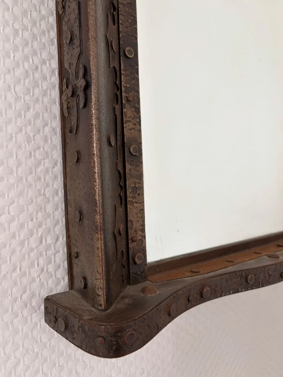 Miroir brutaliste années 1960