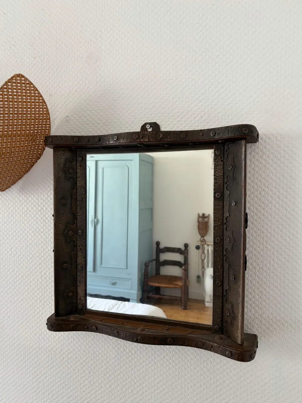 Miroir brutaliste années 1960
