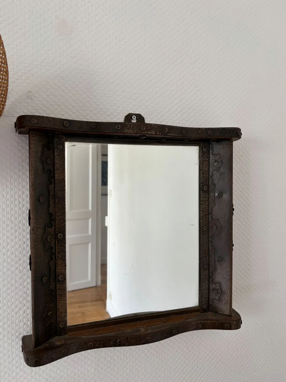 Miroir brutaliste années 1960
