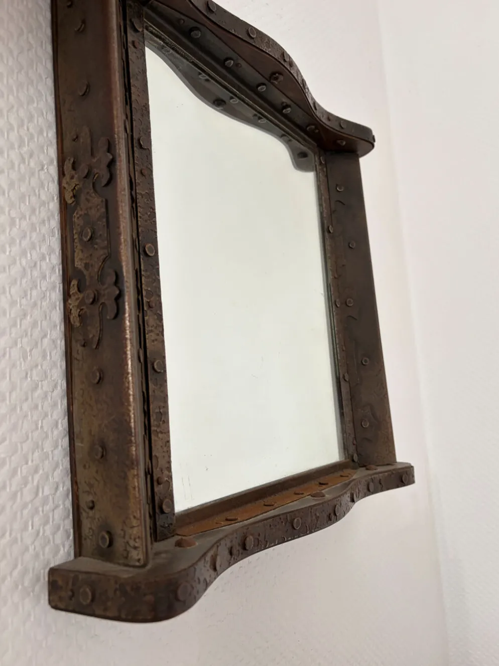 Miroir brutaliste années 1960