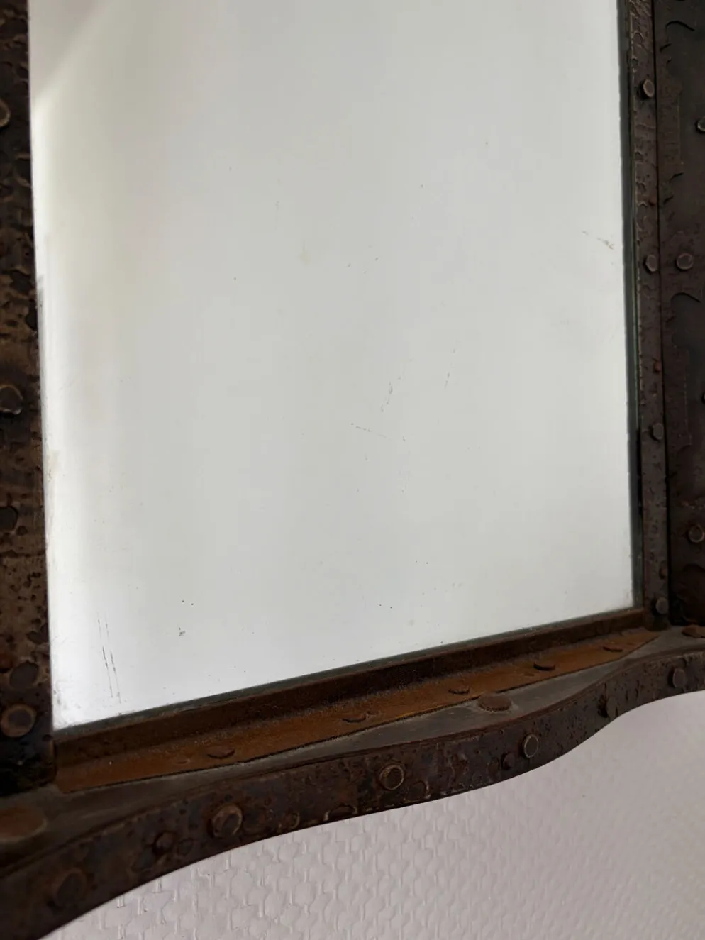 Miroir brutaliste années 1960