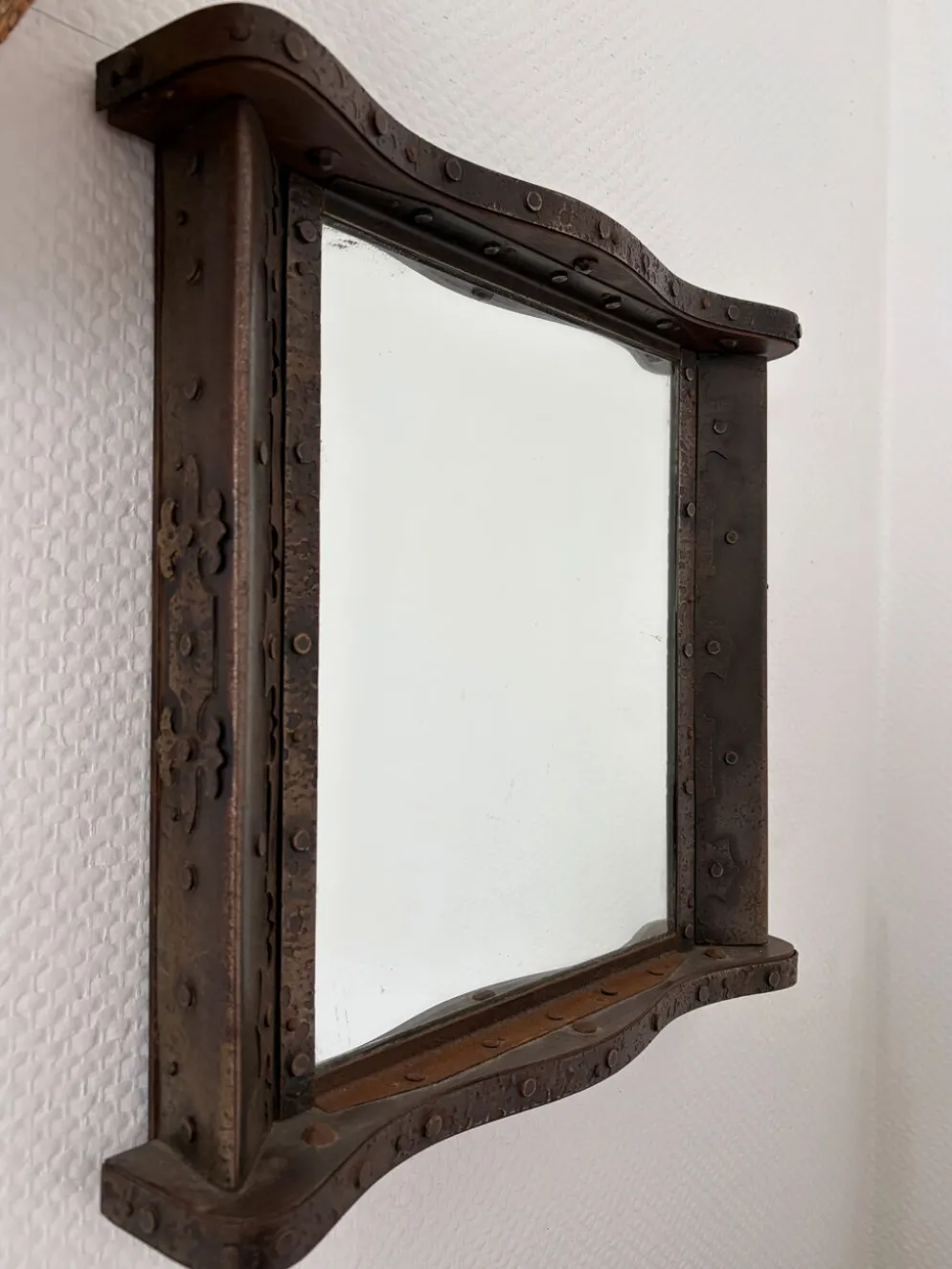 Miroir brutaliste années 1960