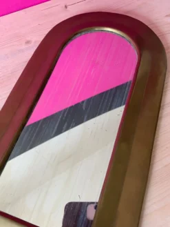 Miroir cadre laiton